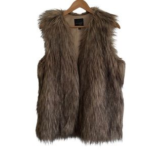 Faux Fur Brown Vest